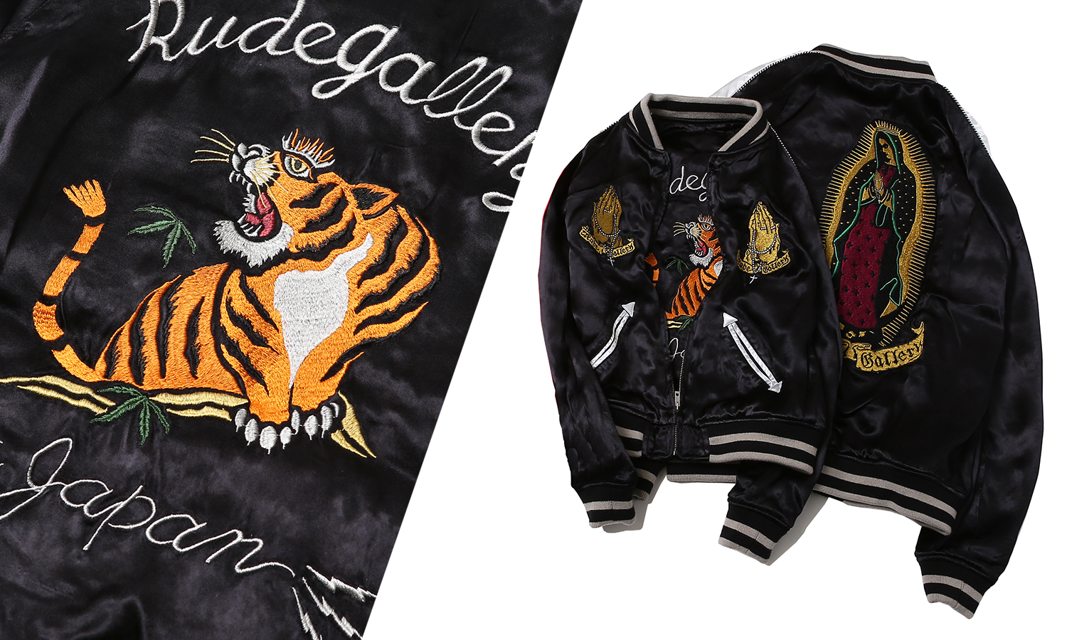 RUDE GALLERY -STONED TIGER x MARIA SOUVENIR JACKET-