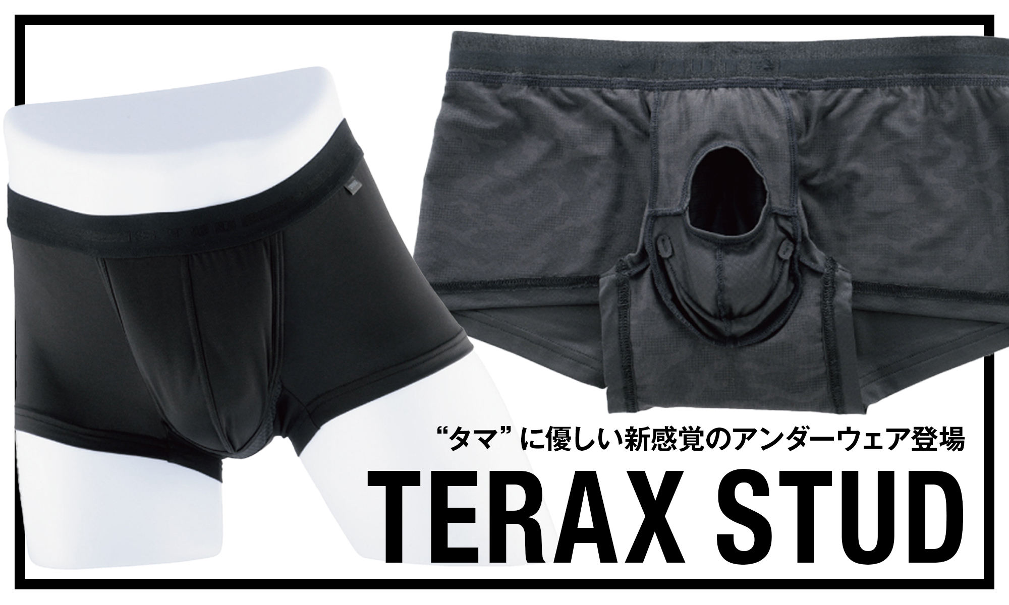 “タマ”に優しい新感覚のアンダーウェア登場 -TERAX STUD-
