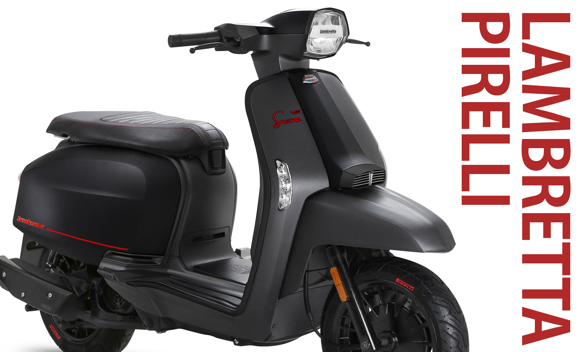 スタイリッシュなブラックボディが輝くプレミアム限定バイク LAMBRETTA -PIRELLI EDITION-