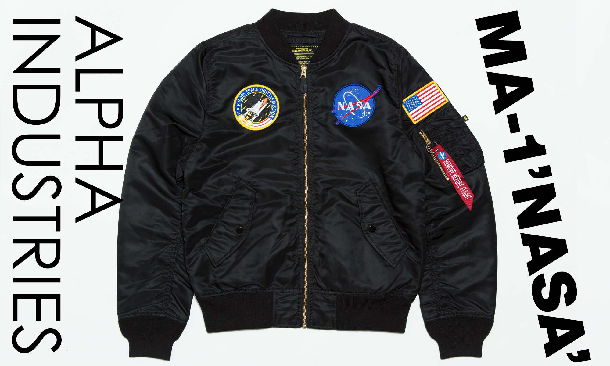 スペースシャトルを記念した宇宙的大傑作　「ALPHA INDUSTRIES」 -NASA FLIGHT JACKET-